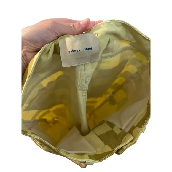 Paloma Wool Jump Pants in Lime Green Check - Picture 6 of 10